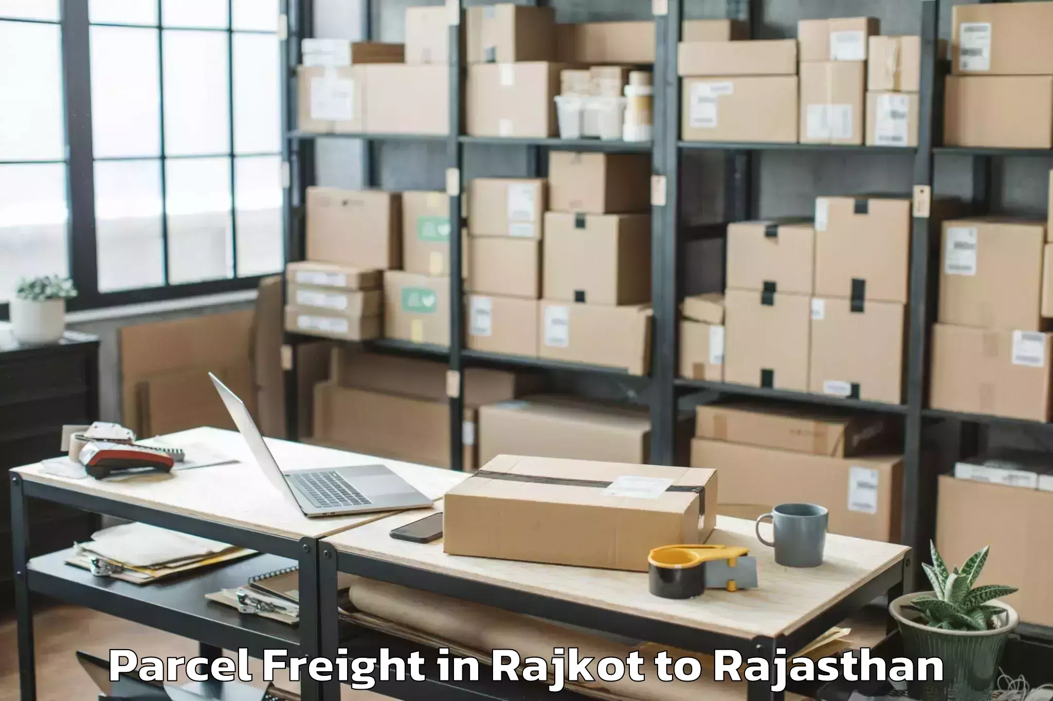 Professional Rajkot to Kushalgarh Parcel Freight